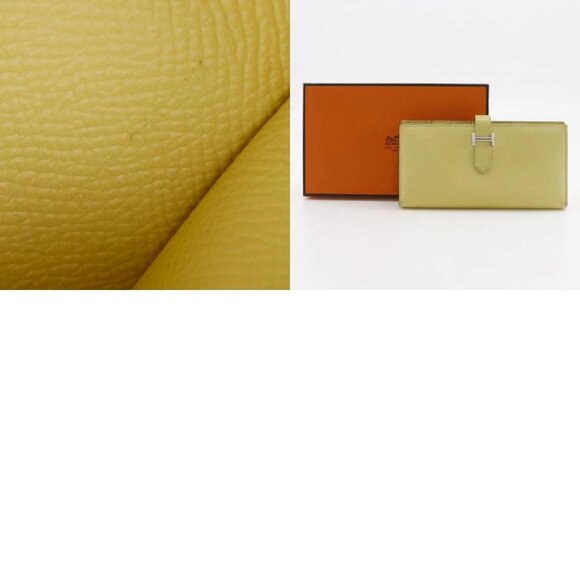 HERMES Beansufla Purse yellow Epsom Women - Picture 1 of 15